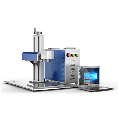 Bærbar liten 50W fiberlasermerkingsmaskin